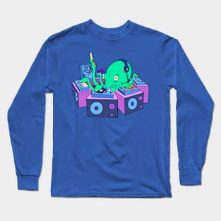 DJ Octopus Long Sleeve T-Shirt